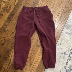 Lululemon Maroon Jogger Pants size 6